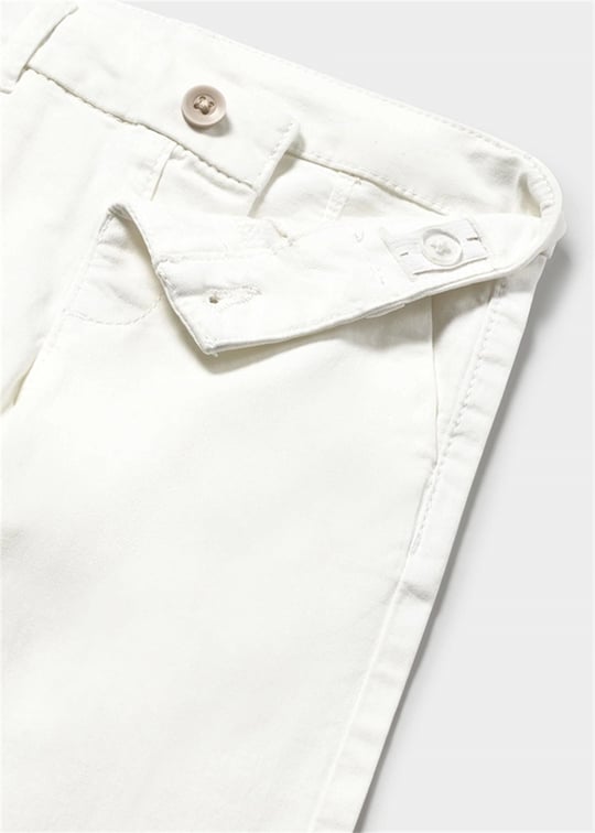 Mayoral Erkek Bebek Gabardin Pantolon Beyaz 522