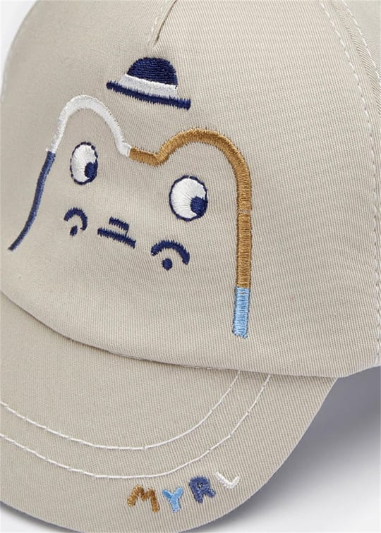 Mayoral Erkek Bebek İşlemeli Şapka Bej 9492