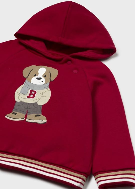 Mayoral Erkek Bebek Kapüşonlu Sweatshirt Kırmızı 2417