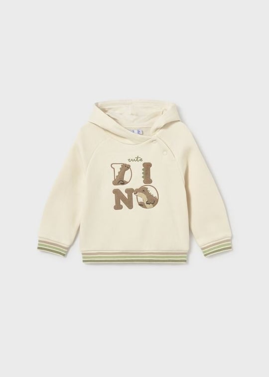 Mayoral Erkek Bebek Kapüşonlu Sweatshirt Krem 2417