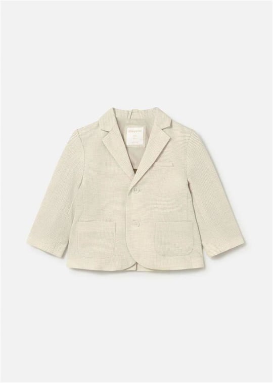 Mayoral Erkek Bebek Kareli Blazer Ceket Krem 1404