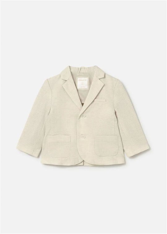 Mayoral Erkek Bebek Kareli Blazer Ceket Krem 1404
