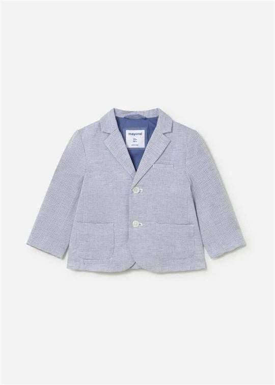 Mayoral Erkek Bebek Kareli Blazer Ceket Açık Mavi 1404