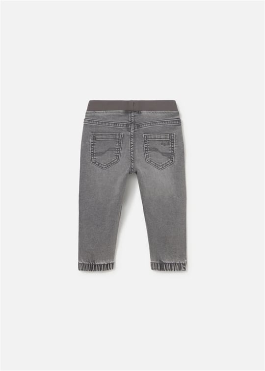 Mayoral Erkek Bebek Lastikli Denim Kot Pantolon Gri 2543