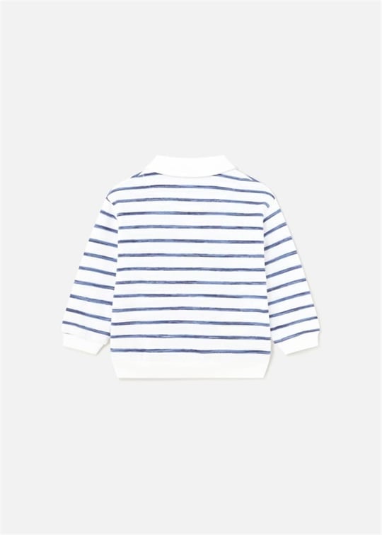 Mayoral Erkek Bebek Pamuklu Çizgili Yakalı Sweatshirt 1440