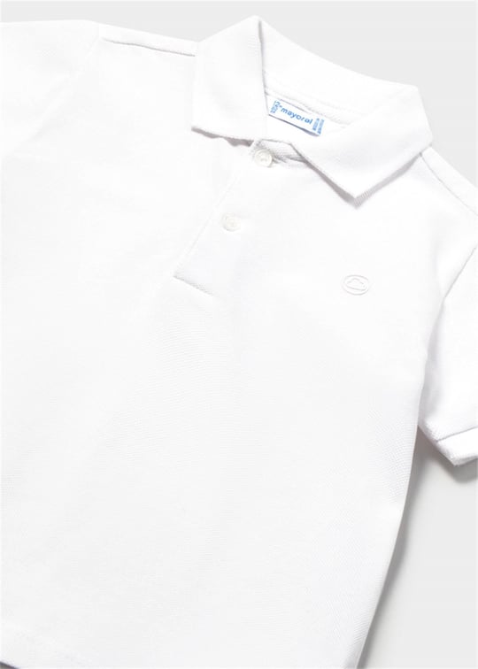 Mayoral Erkek Bebek Polo Yaka Tişört Beyaz 102