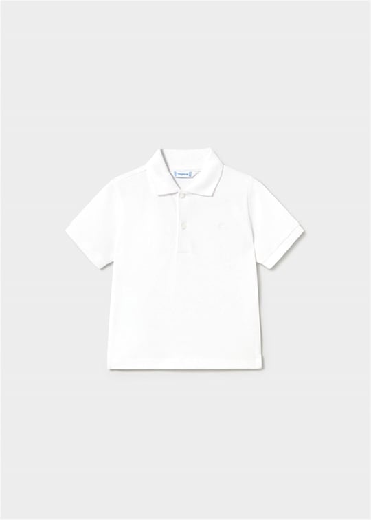 Mayoral Erkek Bebek Polo Yaka Tişört Beyaz 102