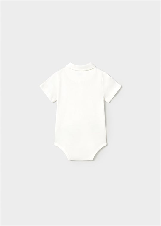 Mayoral Erkek Bebek Polo Yaka Zıbın Body Krem 1744