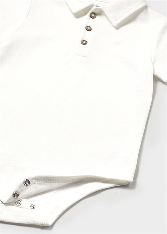 Mayoral Erkek Bebek Polo Yaka Zıbın Body Krem 1744