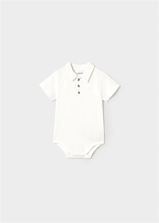 Mayoral Erkek Bebek Polo Yaka Zıbın Body Krem 1744