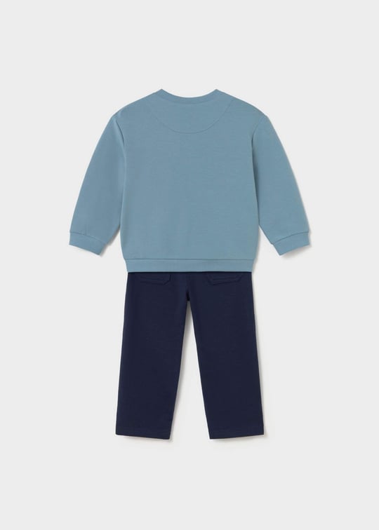 Mayoral Erkek Bebek Sweatshirt Pantolon Takım Mavi 2551