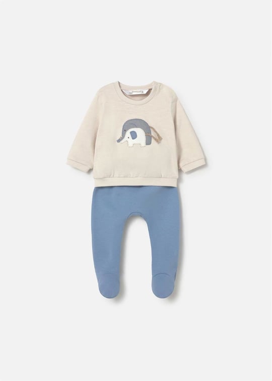 Mayoral Erkek Bebek Sweatshirt Patikli Alt Üst Takım Mavi 1599