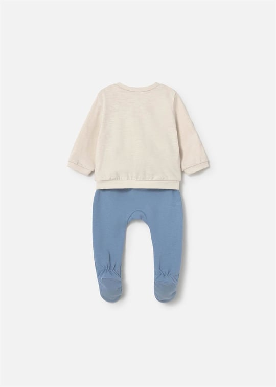 Mayoral Erkek Bebek Sweatshirt Patikli Alt Üst Takım Mavi 1599