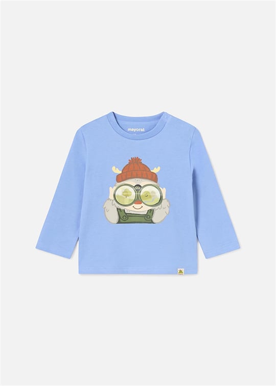 Mayoral Erkek Bebek Uzun Kollu Tişört Mavi 2036
