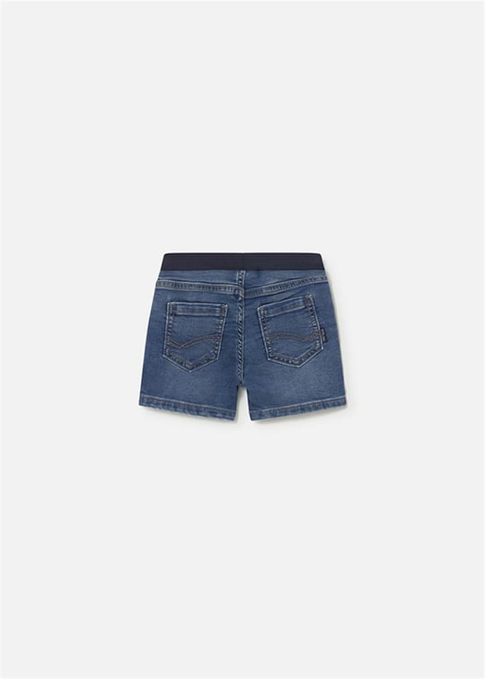 Mayoral Erkek Bebek Yumuşak Denim Bermuda Şort Lacivert 1221