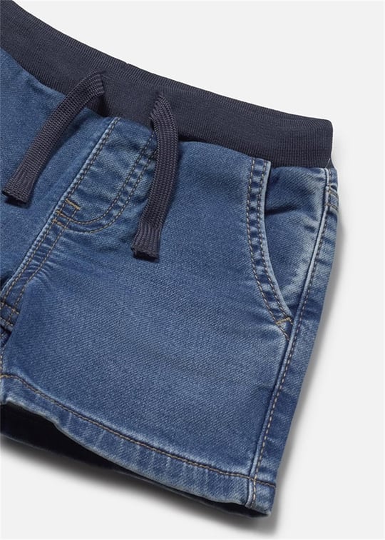 Mayoral Erkek Bebek Yumuşak Denim Bermuda Şort Lacivert 1221