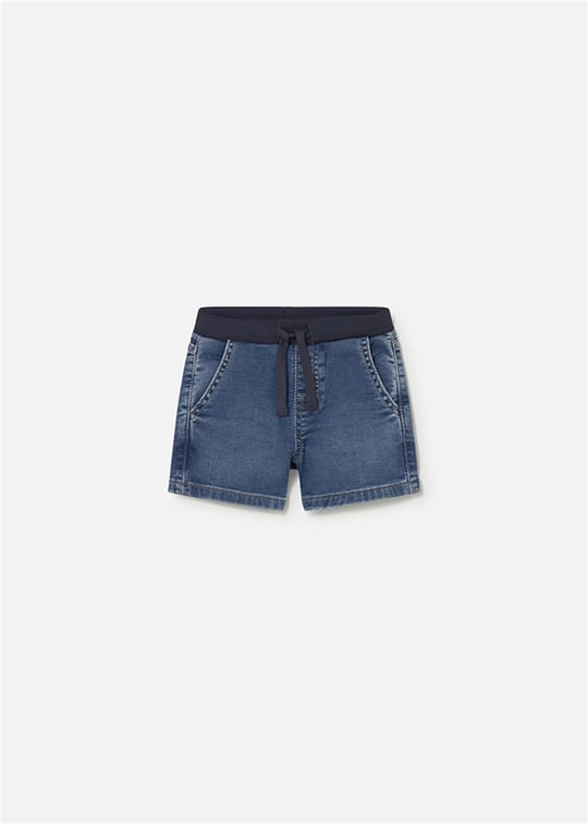 Mayoral Erkek Bebek Yumuşak Denim Bermuda Şort Lacivert 1221