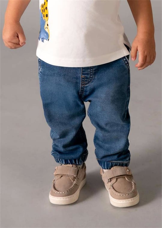 Mayoral Erkek Bebek Yumuşak Denim Pantolon Koyu Mavi 1520