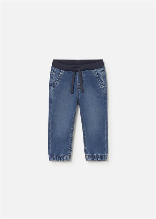 Mayoral Erkek Bebek Yumuşak Denim Pantolon Lacivert 1520