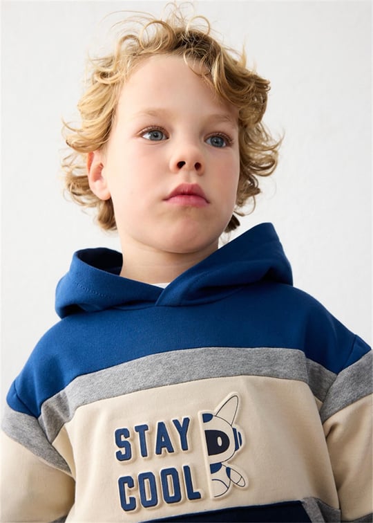 Mayoral Erkek Çocuk 3'lü Kapüşonlu Sweatshirt Eşofman Takımı Lacivert 4809