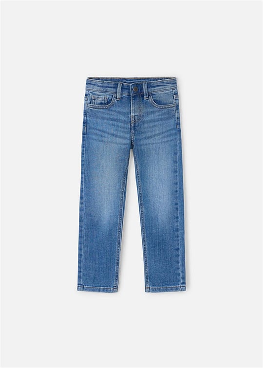 Mayoral Erkek Çocuk Basic Slim Fit Kot Pantolon Mavi 504