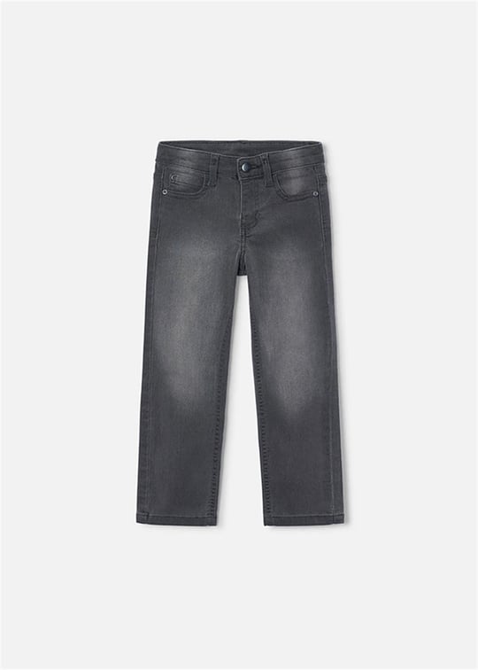 Mayoral Erkek Çocuk Basic Slim Fit Kot Pantolon Gri 515