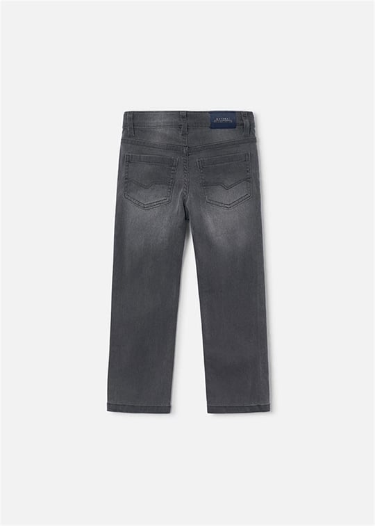 Mayoral Erkek Çocuk Basic Slim Fit Kot Pantolon Gri 515
