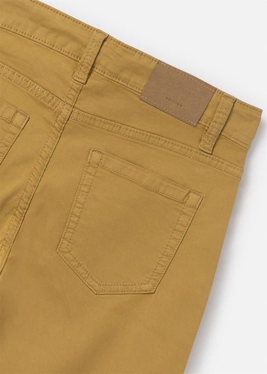 Mayoral Erkek Çocuk Basic Twill Slim Fit Pantolon Sarı 520