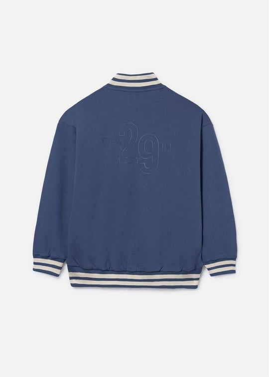 Mayoral Erkek Çocuk Baskılı Fermuarlı Sweatshirt Lacivert 6416
