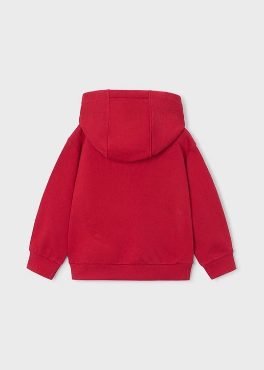 Mayoral Erkek Çocuk Baskılı Kapüşonlu Sweatshirt Bordo 4455