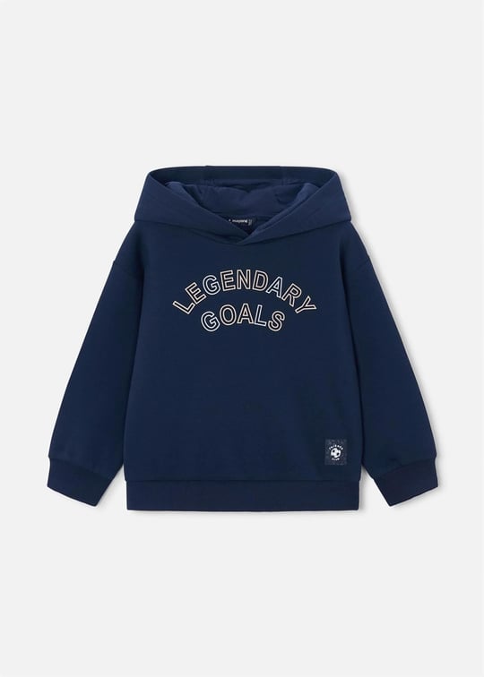Mayoral Erkek Çocuk Baskılı Kapüşonlu Sweatshirt Lacivert 3435