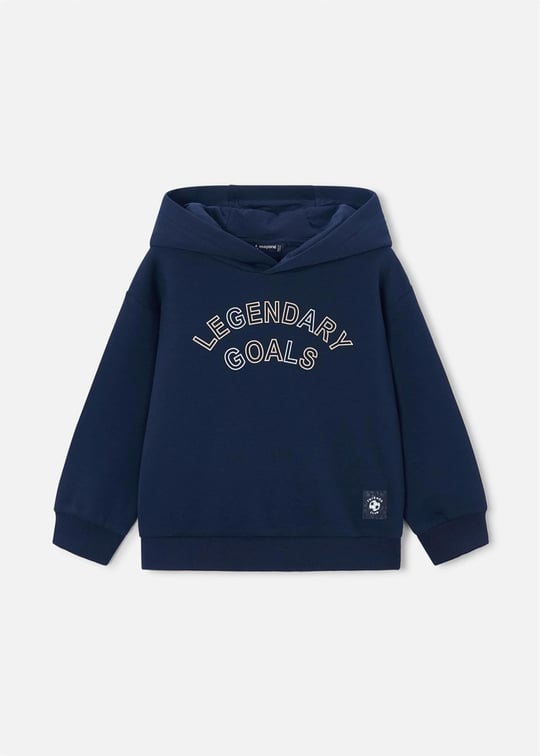Mayoral Erkek Çocuk Baskılı Kapüşonlu Sweatshirt Lacivert 3435