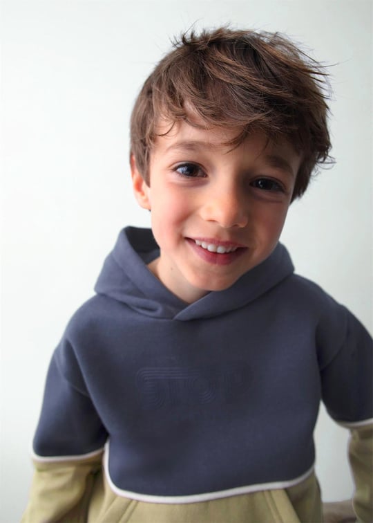 Mayoral Erkek Çocuk Baskılı Sweatshirt Lacivert 4410