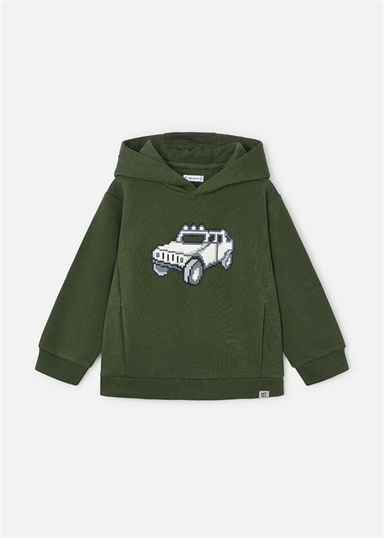 Mayoral Erkek Çocuk Baskılı Sweatshirt Koyu Yeşil 4451