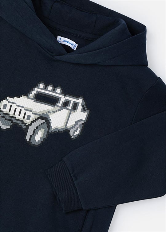 Mayoral Erkek Çocuk Baskılı Sweatshirt Lacivert 4451