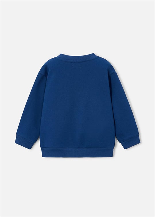 Mayoral Erkek Çocuk Baskılı Sweatshirt Lacivert 4459
