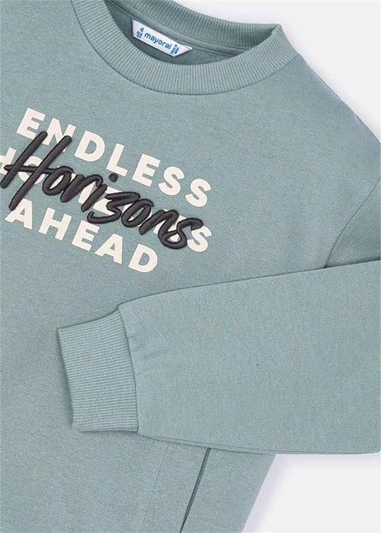 Mayoral Erkek Çocuk Baskılı Sweatshirt Mint 4408