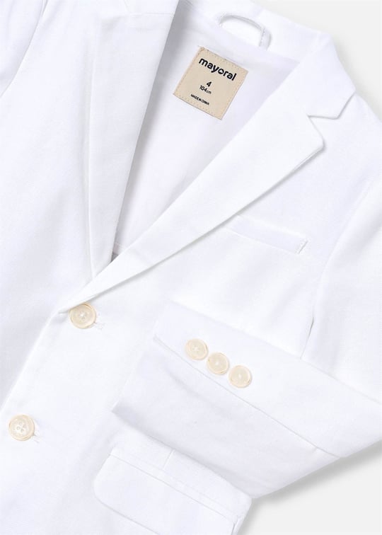 Mayoral Erkek Çocuk Blazer Ceket Beyaz 3437