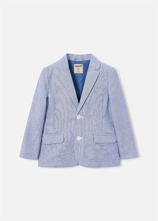 Mayoral Erkek Çocuk Çizgili Blazer Ceket Mavi 3437