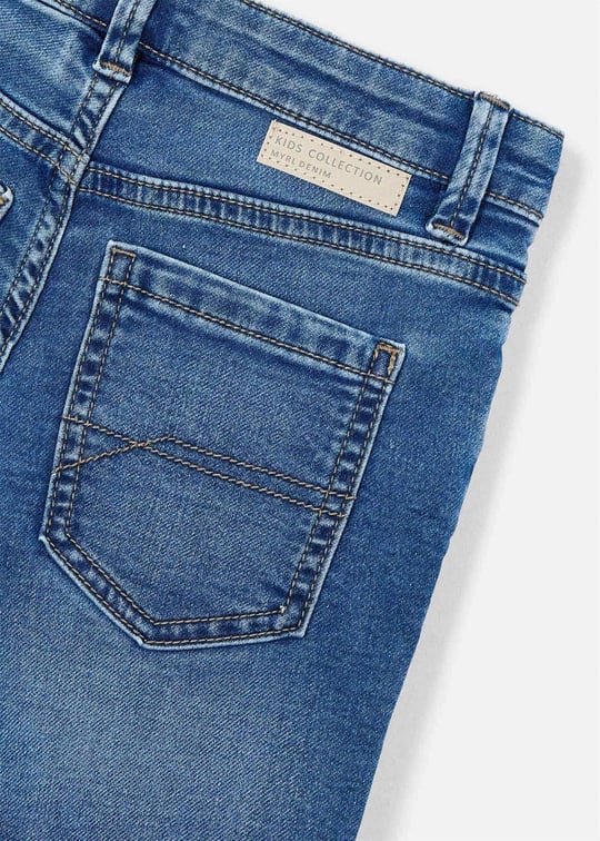 Mayoral Erkek Çocuk Denim Kot Şort Mavi 3205