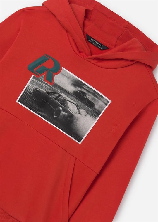 Mayoral Erkek Çocuk Desenli Sweatshirt Kırmızı 7452
