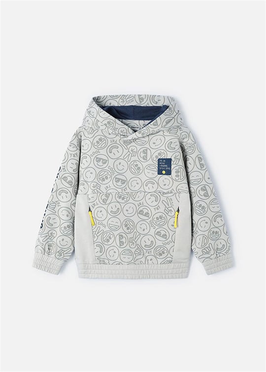 Mayoral Erkek Çocuk Düşük Omuzlu Sweatshirt Taş 3483