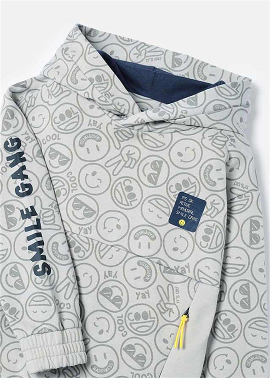 Mayoral Erkek Çocuk Düşük Omuzlu Sweatshirt Taş 3483