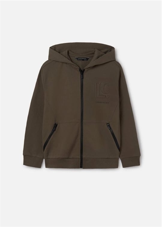 Mayoral Erkek Çocuk Fermuarlı Sweatshirt Vizon 7463