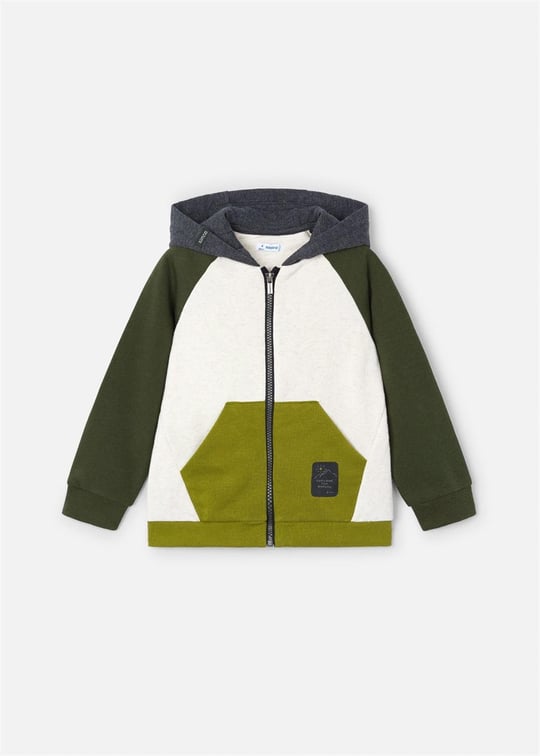 Mayoral Erkek Çocuk Fermuarlı Sweatshirt Yeşil 4476