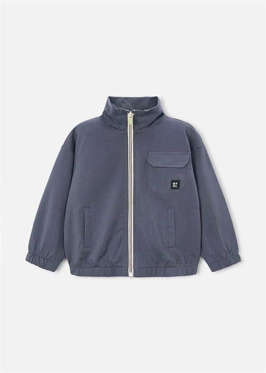 Mayoral Erkek Çocuk Fermuarlı Sweatshirt Antrasit 3441