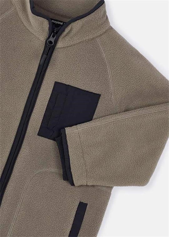 Mayoral Erkek Çocuk Fermuarlı Sweatshirt Vizon 4425