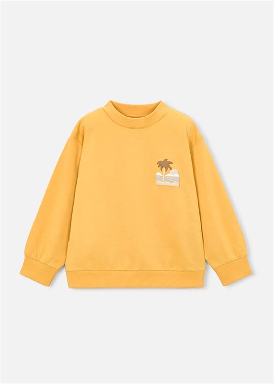 Mayoral Erkek Çocuk Kabartmalı Sweatshirt Hardal 3434