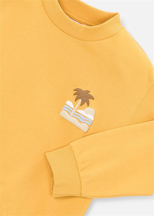 Mayoral Erkek Çocuk Kabartmalı Sweatshirt Hardal 3434