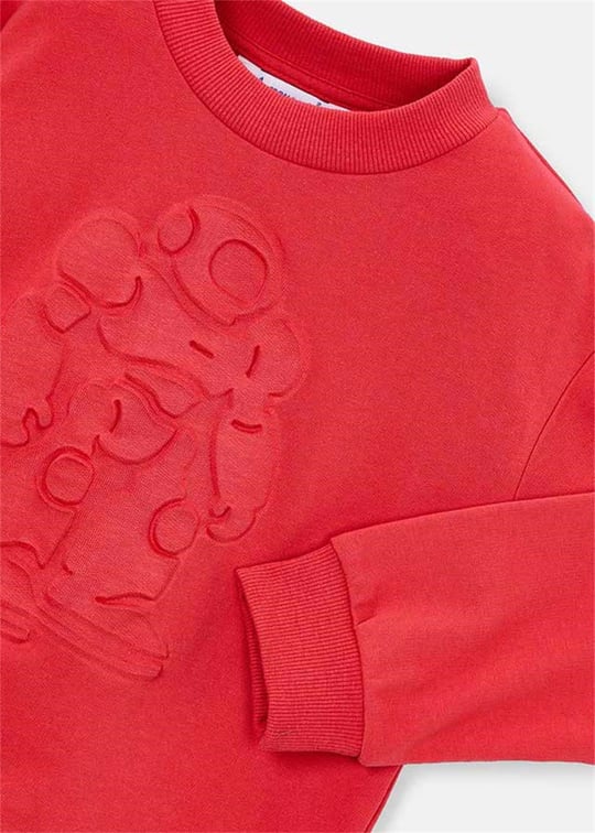 Mayoral Erkek Çocuk Kabartmalı Sweatshirt Kırmızı 3434